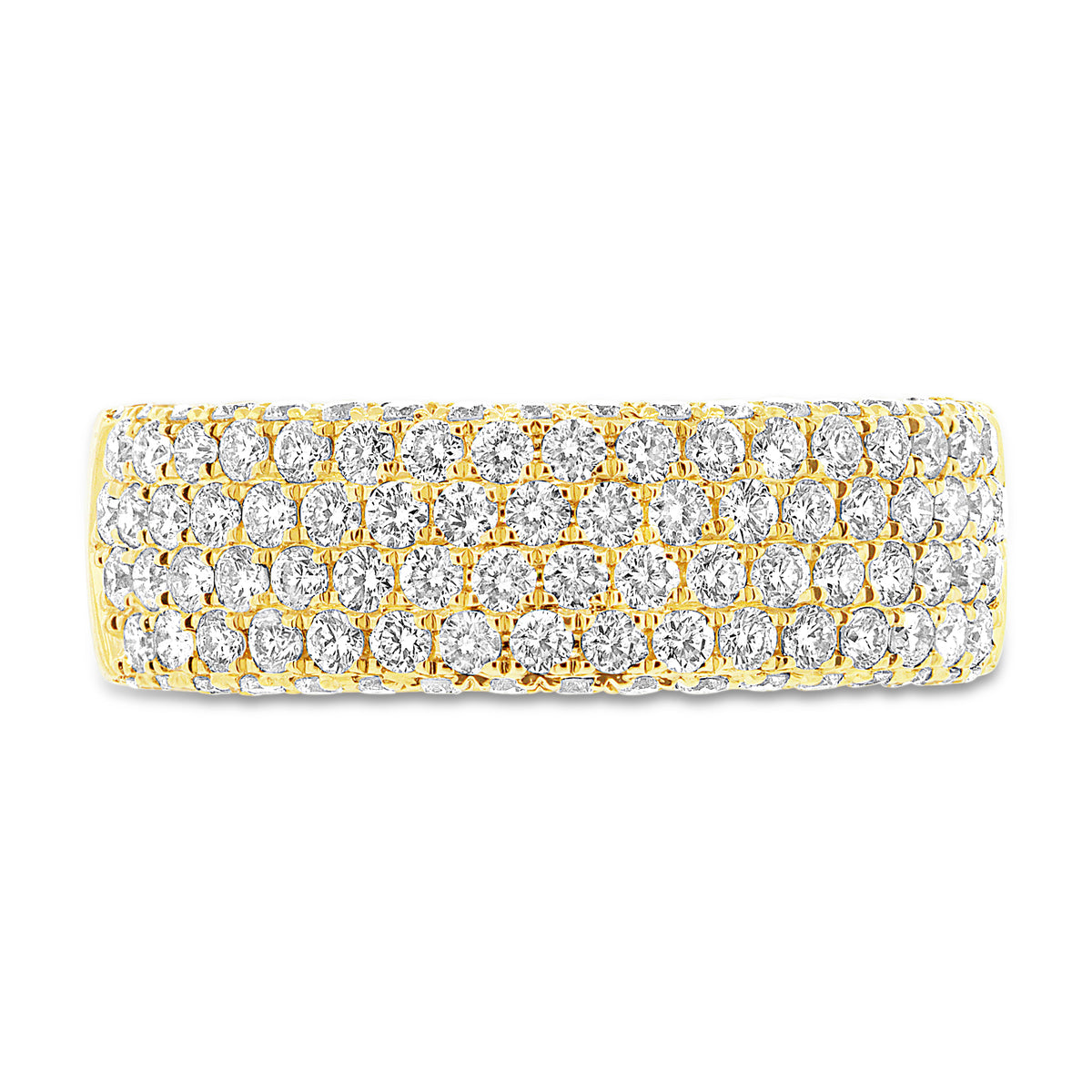 1.32 Ct Diamond & 14 Kt Yellow Gold Band