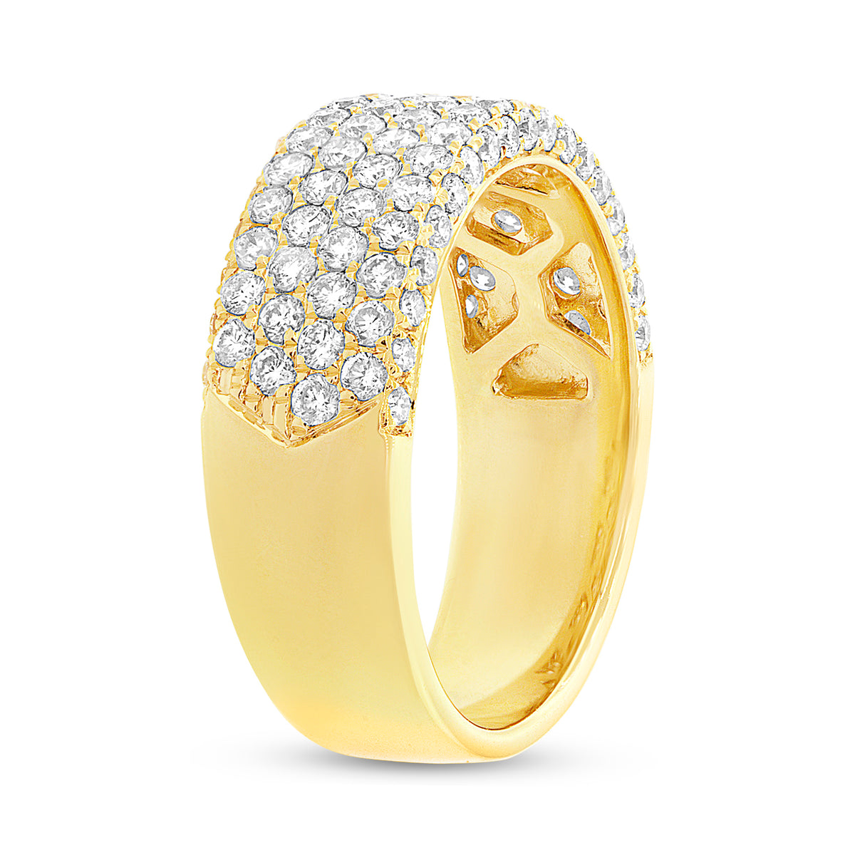 1.32 Ct Diamond & 14 Kt Yellow Gold Band