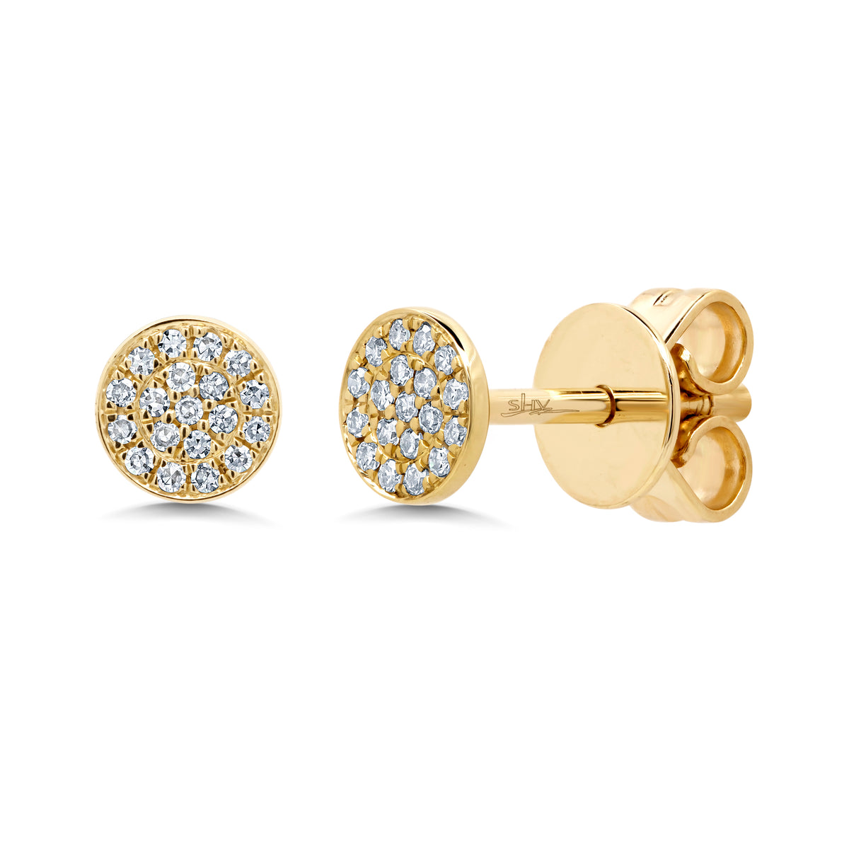 .7 Diamond & 14 Kt Yellow Gold Studs