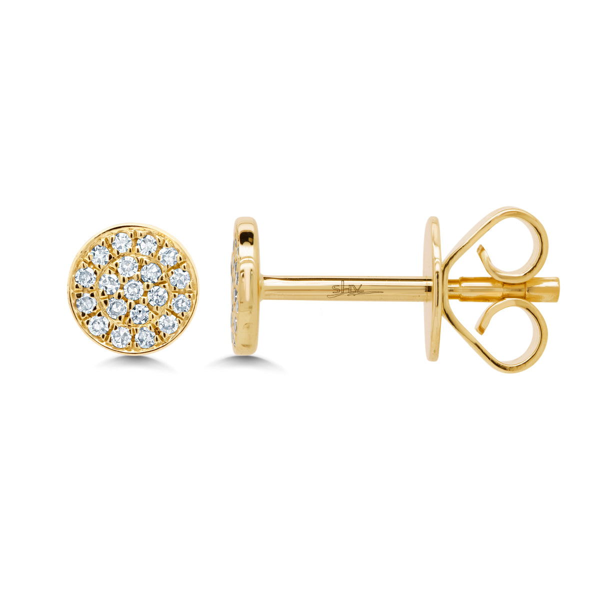 .7 Diamond & 14 Kt Yellow Gold Studs