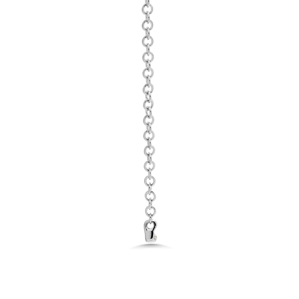 .80 Ctw Diamond & White Gold Bar Necklace