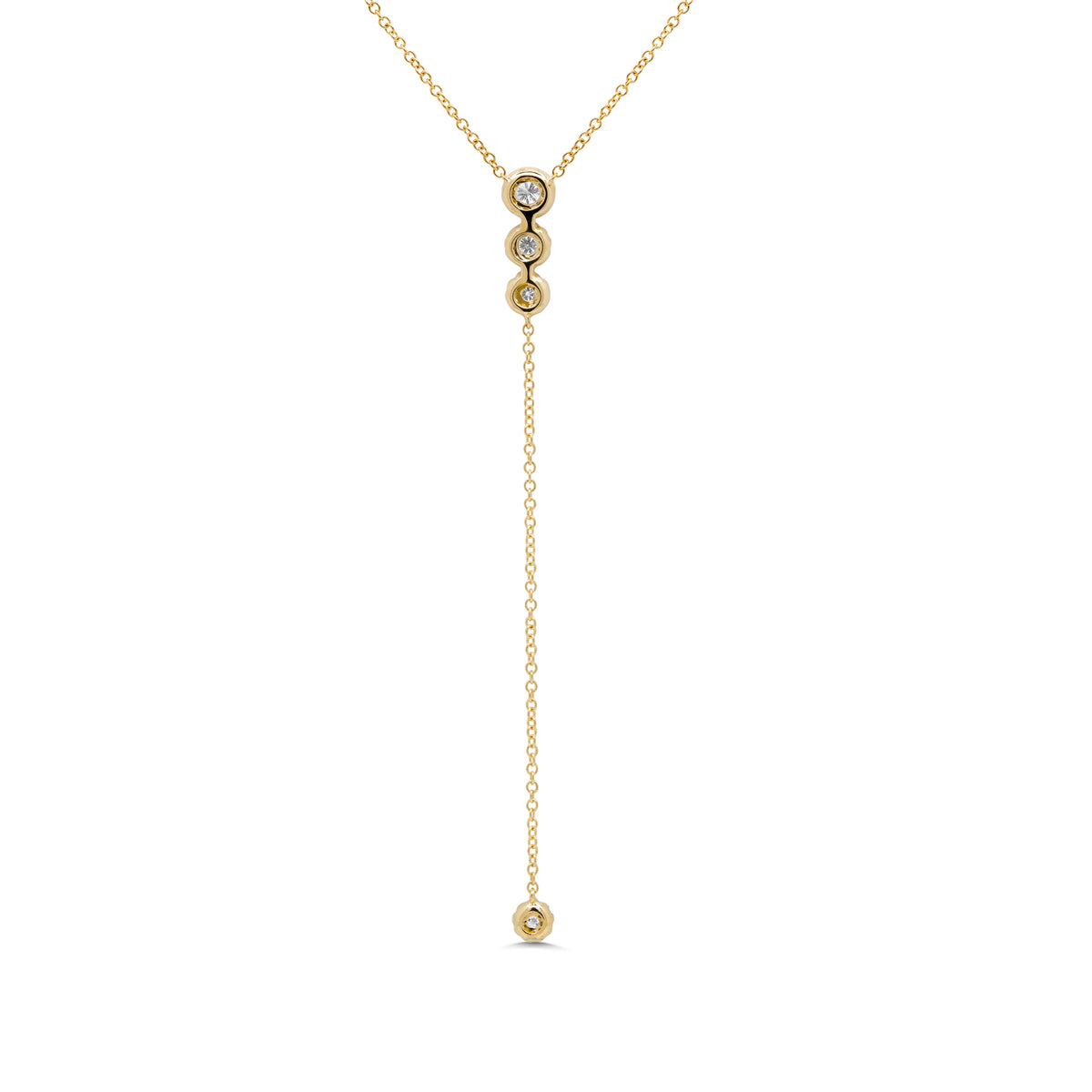 .29 Ctw Diamond & 14 Kt Yellow Gold Long Necklace