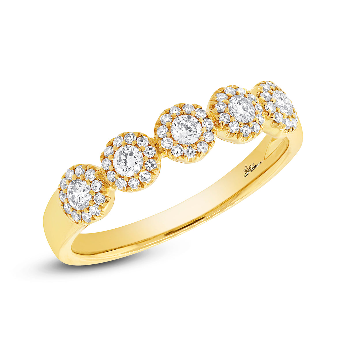 .0.25 Ct Diamond & 14 Kt White or Yellow Gold Band