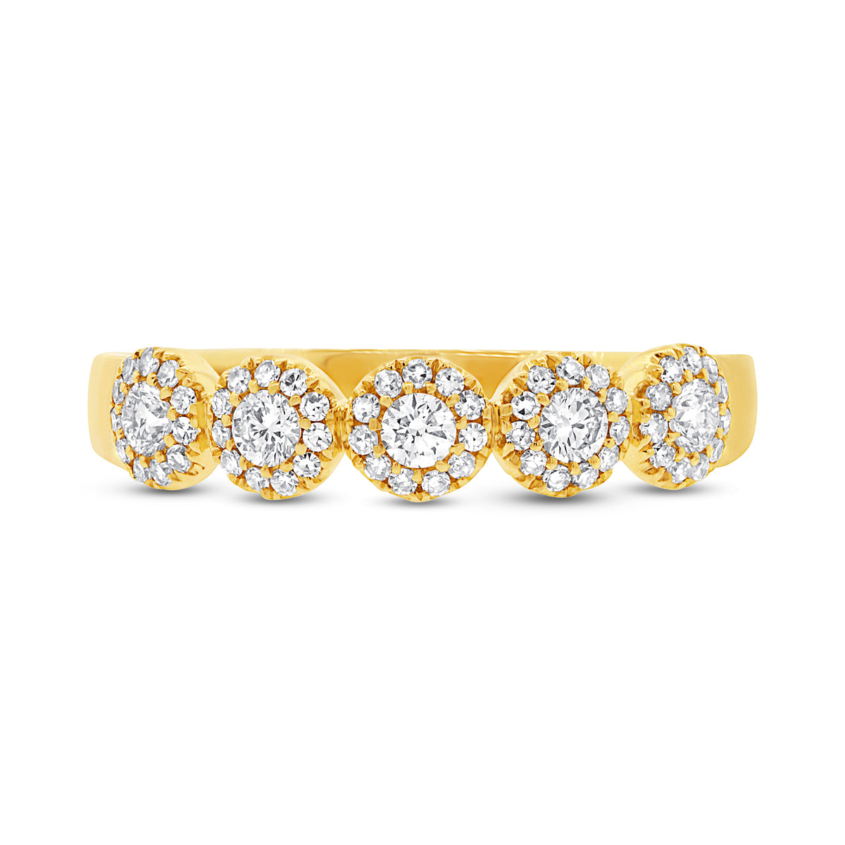 .0.25 Ct Diamond & 14 Kt White or Yellow Gold Band