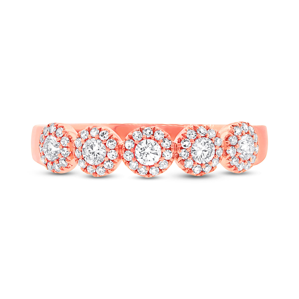 Diamond Rose Gold Band