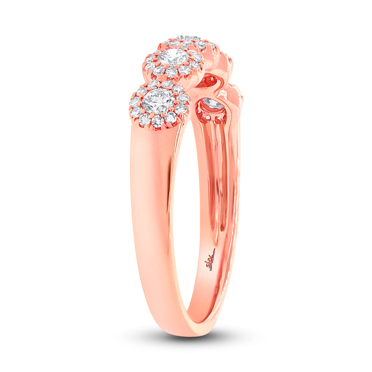 Diamond Rose Gold Band