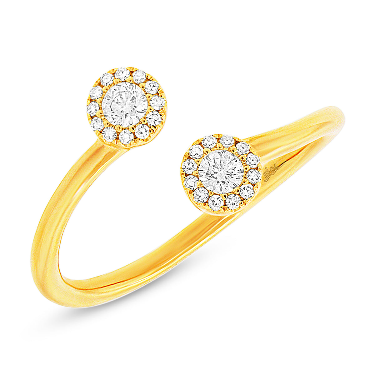 .23 Ctw Diamond & 14 Kt Yellow Gold Ring
