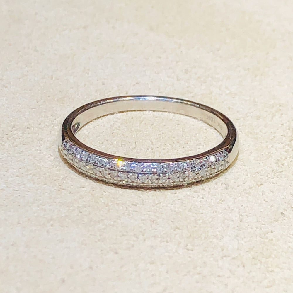 10Kt Rose Gold Diamond Wedding Band 0.15 CTW
