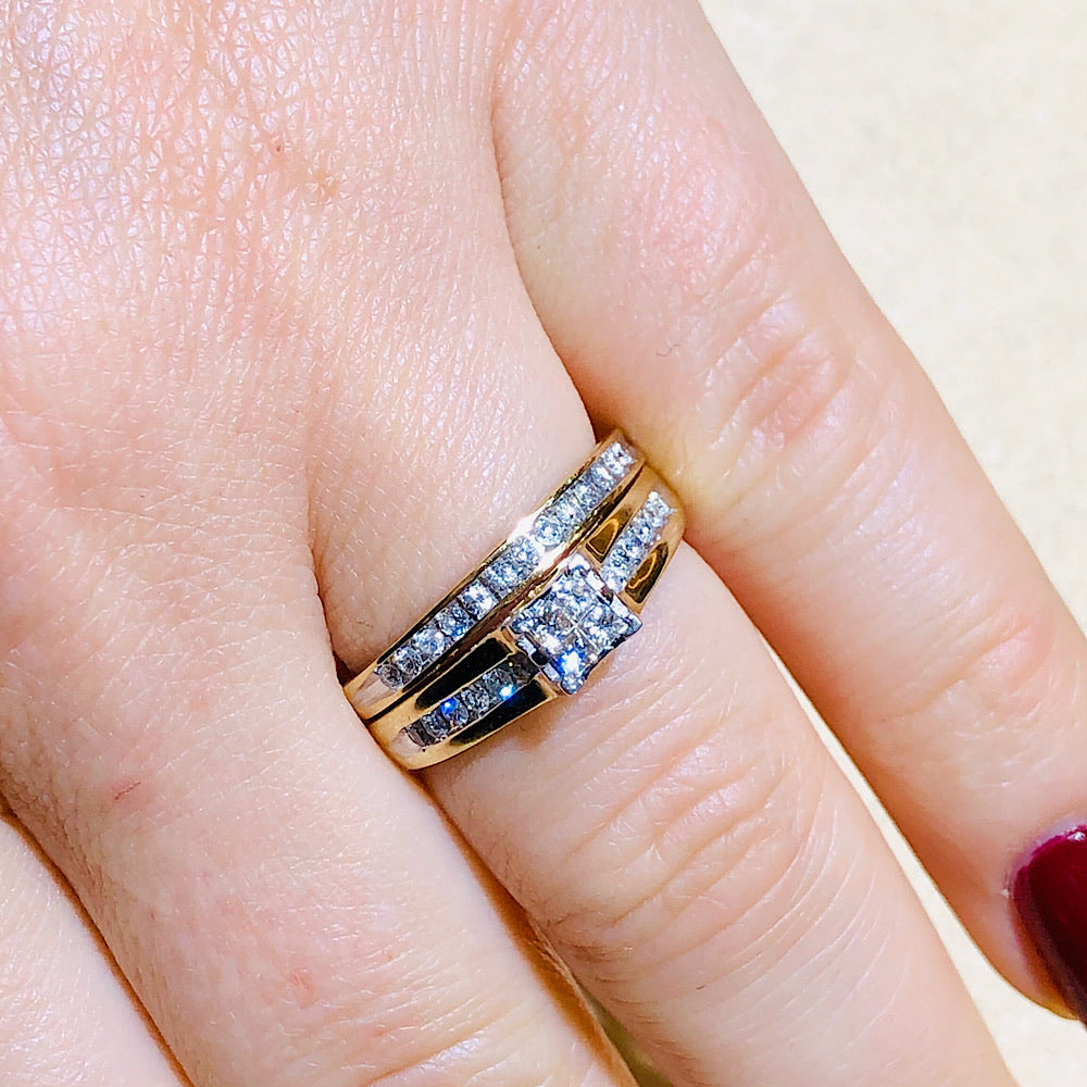 1/2 Ctw Diamond Bridal Set
