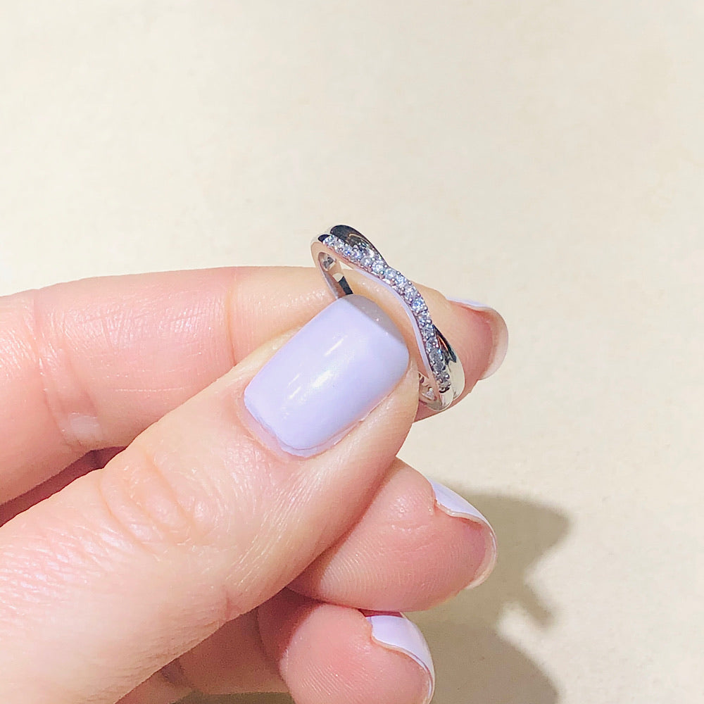 14Kt White Gold Diamond Ring