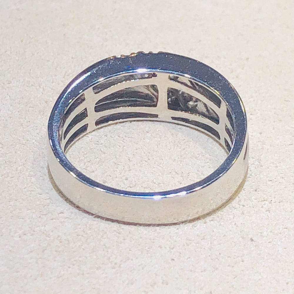 14Kt White Gold Men 0.25 CTW Diamond Wedding Band