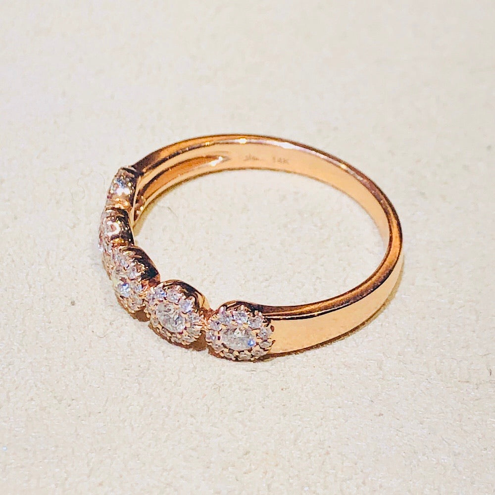 Diamond Rose Gold Band