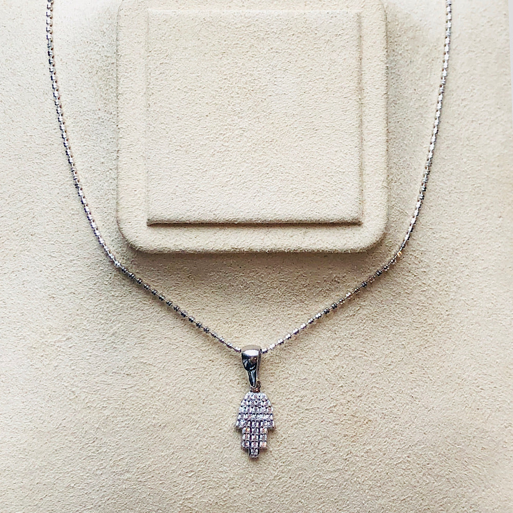 Sterling Silver Hand of God Hamsa Pendant