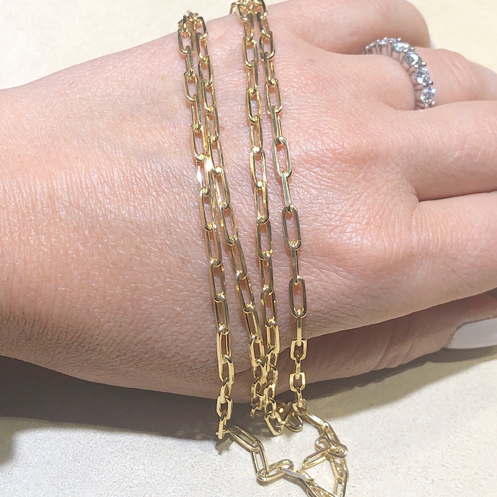 Paper Clip Necklace 3mm