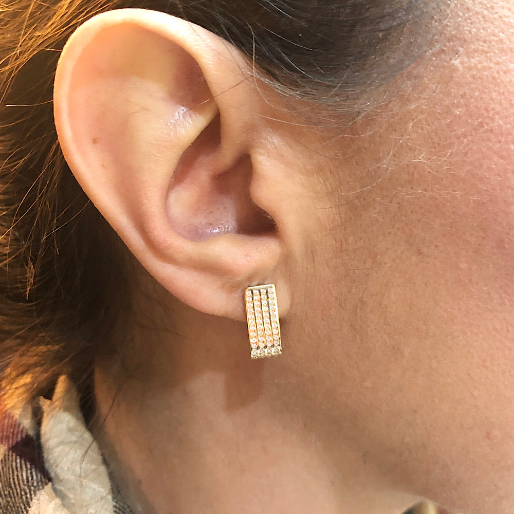 14 Kt Yellow Gold Earrings