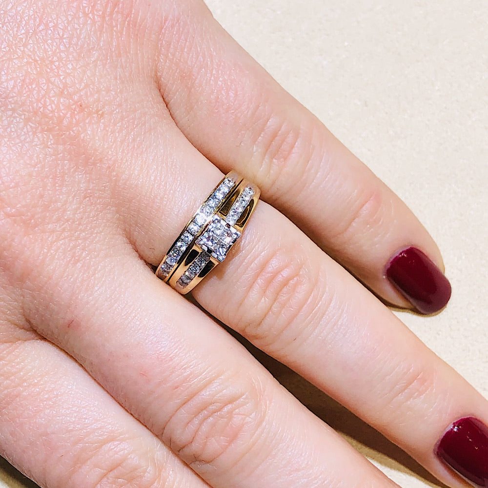 1/2 Ctw Diamond Bridal Set