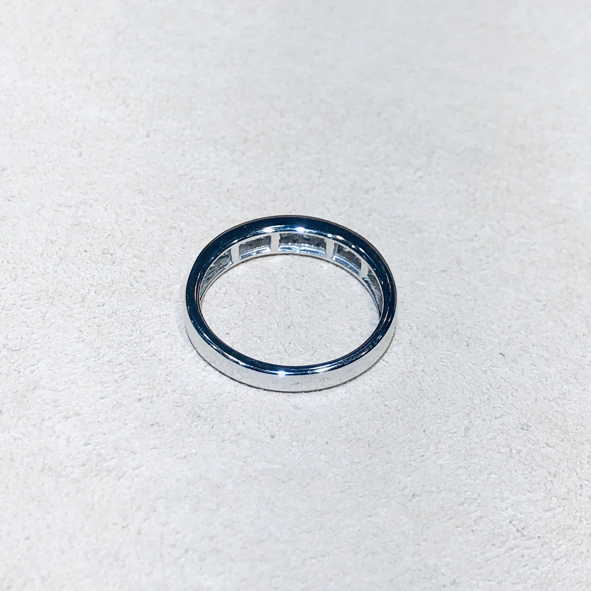 0.5Ctw 7 Channel Diamond set Wedding Band