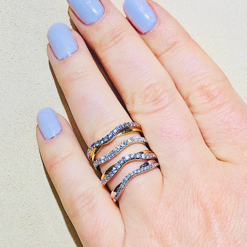 14Kt Two Tone Gold Diamond Ring