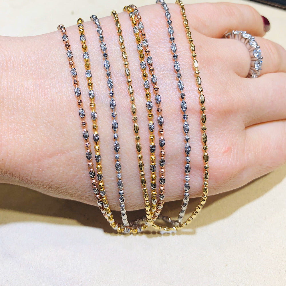 14Kt Two Tone Gold Necklace
