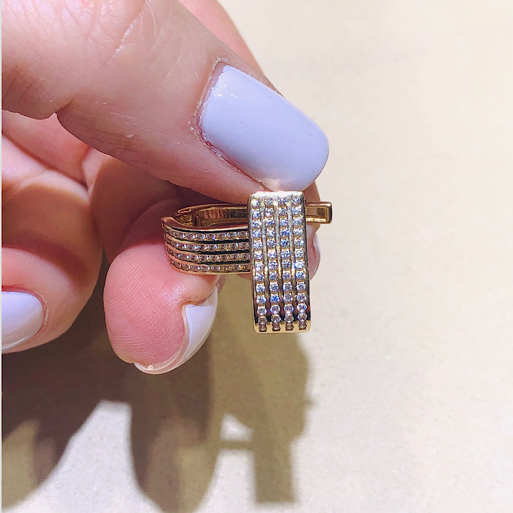 14 Kt Yellow Gold Earrings