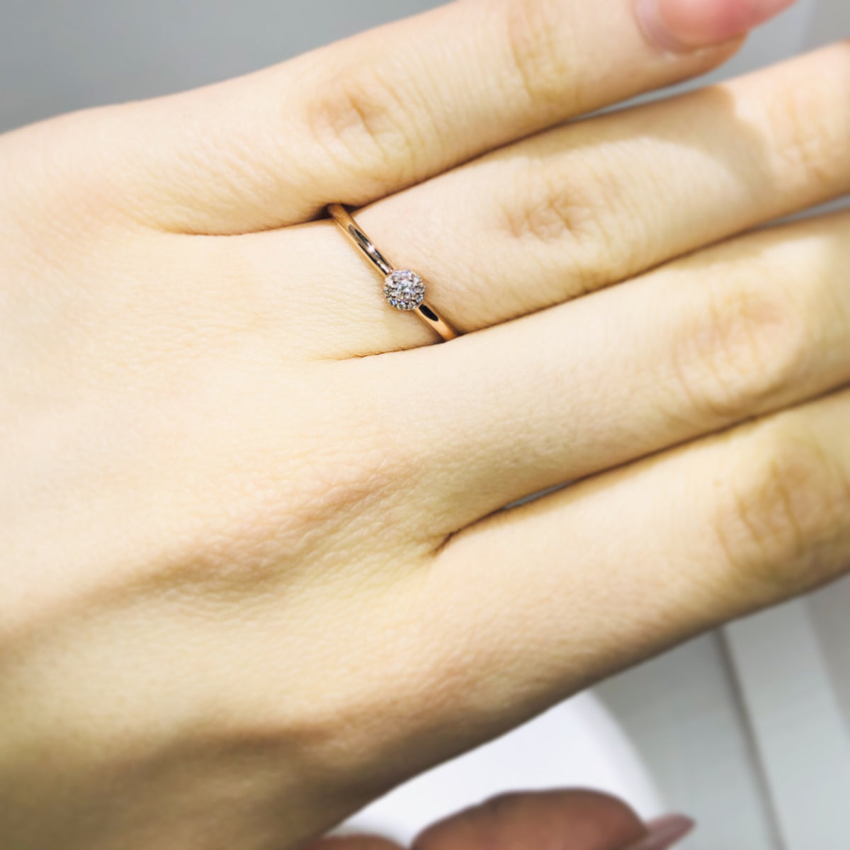 .07 Ctw Diamond Promise Ring