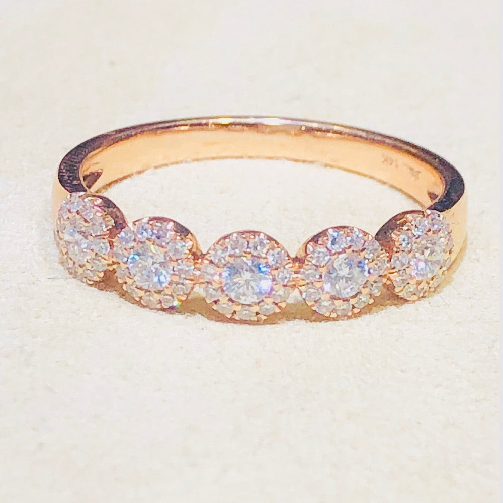 Diamond Rose Gold Band