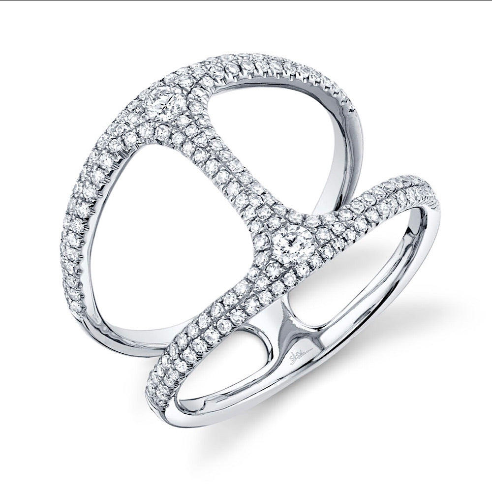 14Kt White Gold Cocktail Ring