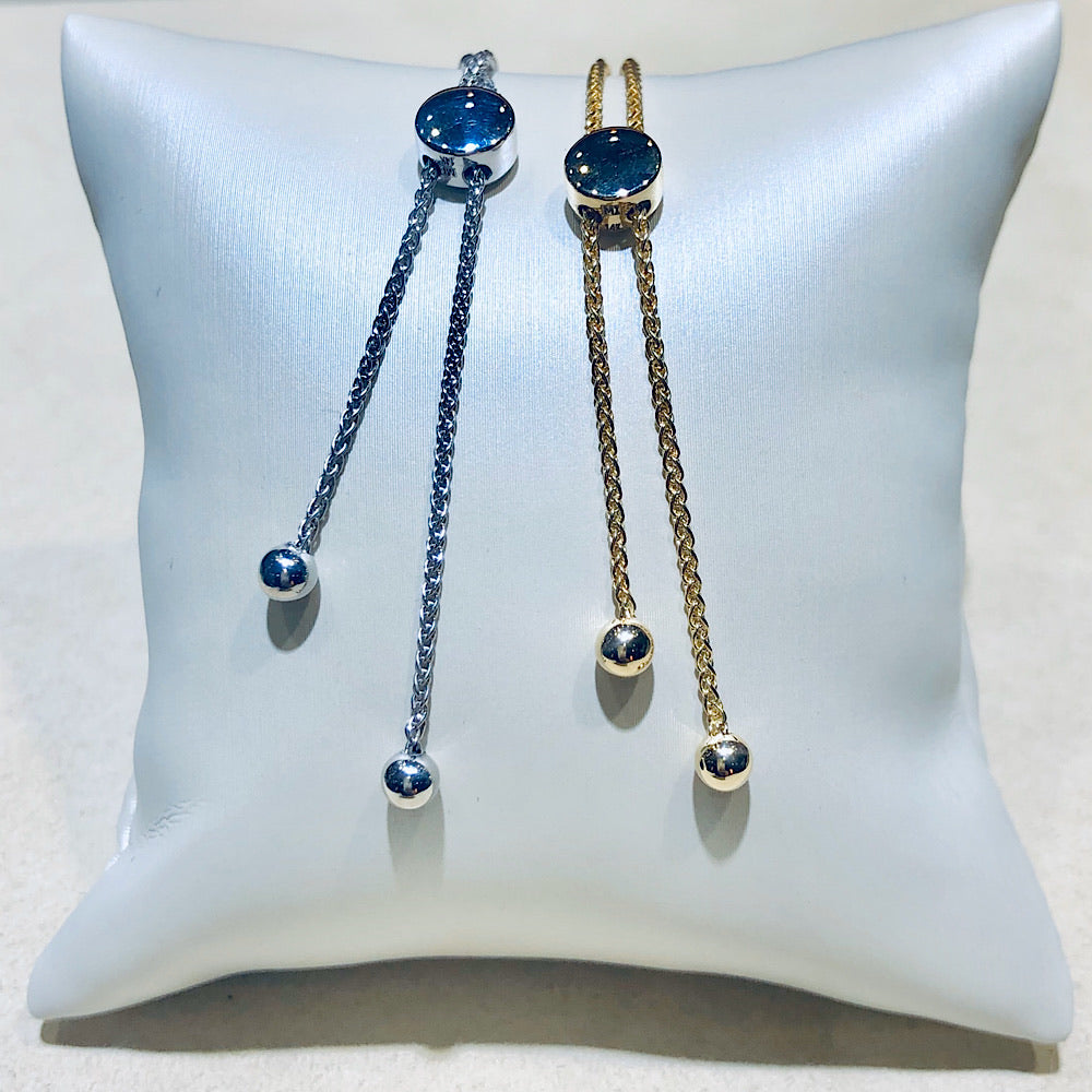 14Kt White or Yellow Gold Hand of God Bolo Bracelet