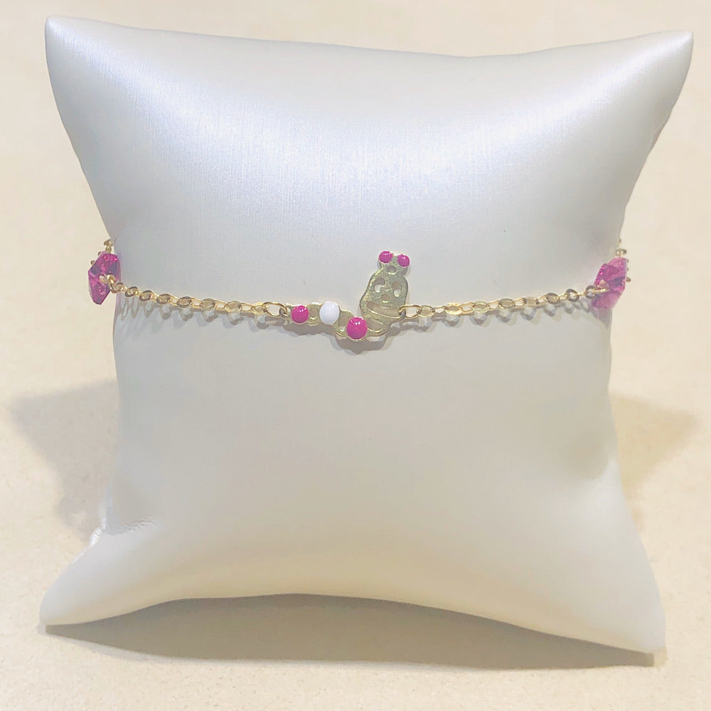 14Kt Yellow Gold Caterpillar Bracelet