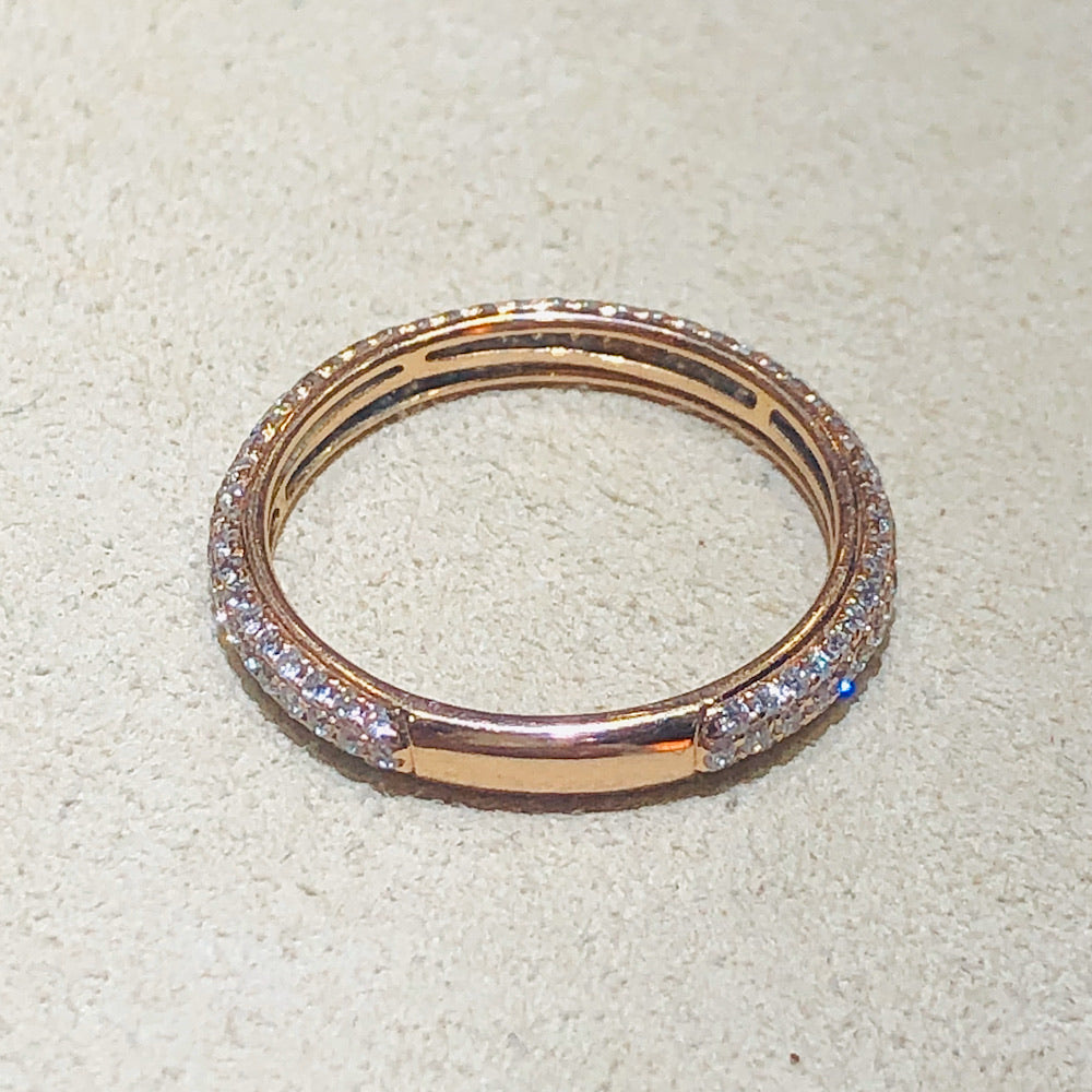 Eternity 7/8 0.57ctw 14Kt Rose Gold Pave Band