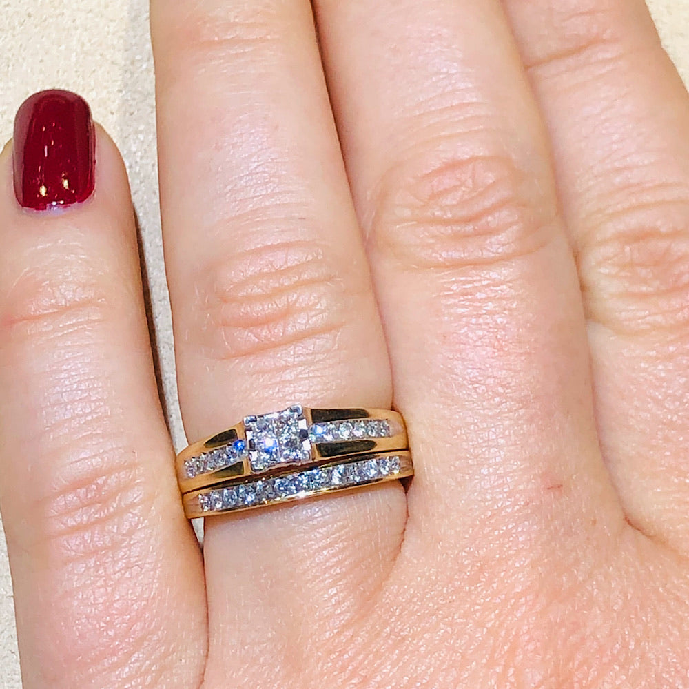 1/2 Ctw Diamond Bridal Set