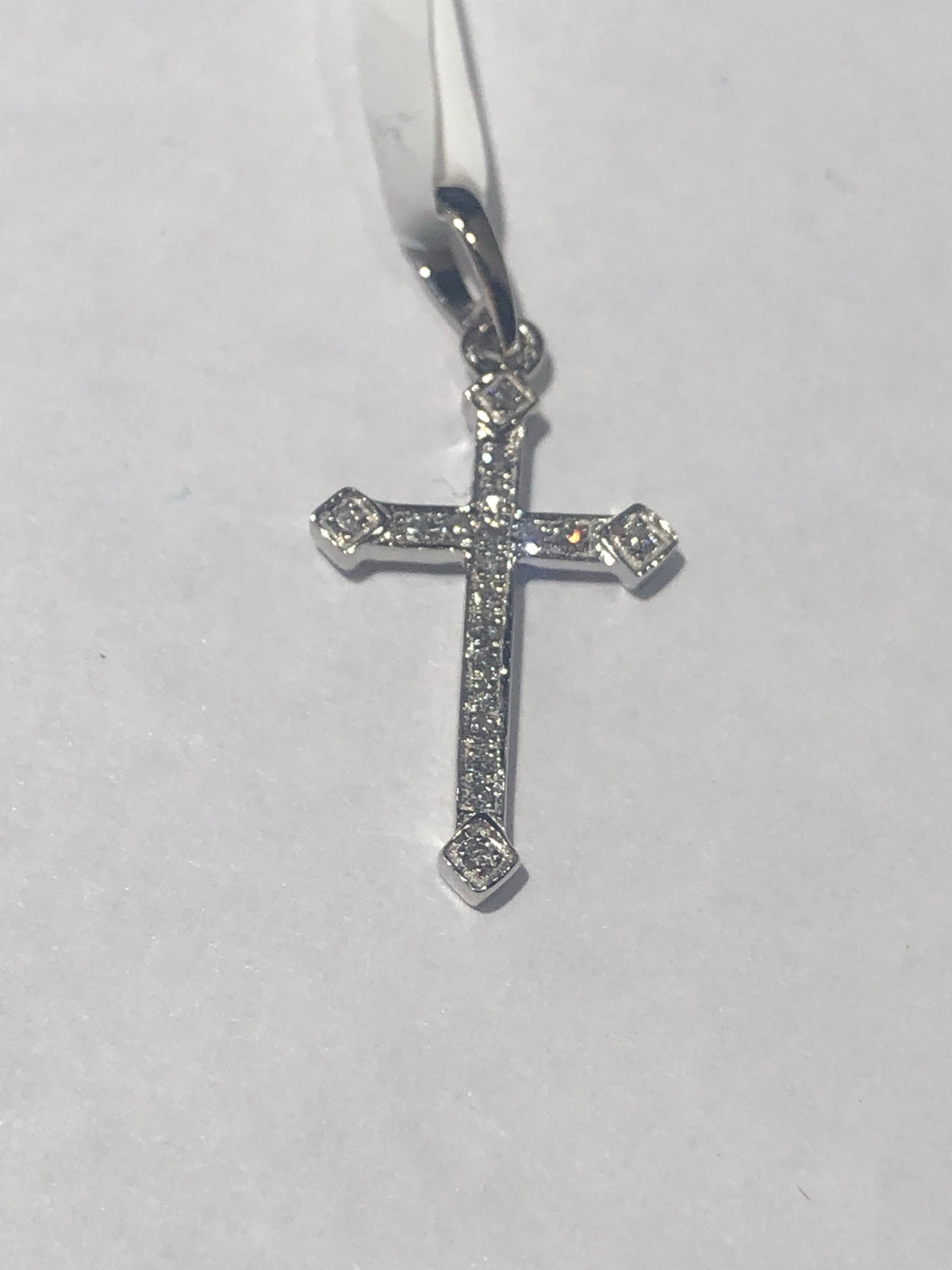0.04 Ctw Diamond Cross Pendant