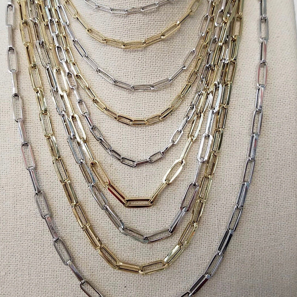 Paper Clip necklace 3.6mm