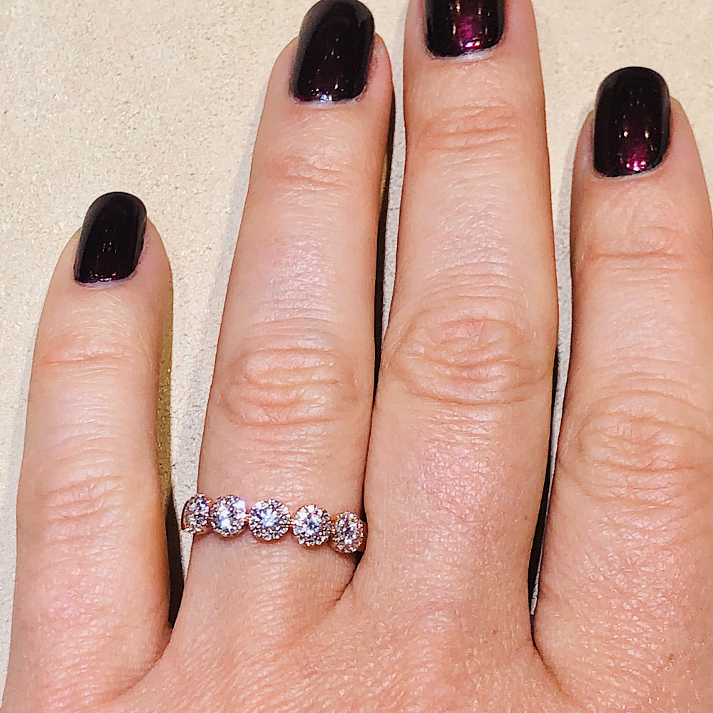 Diamond Rose Gold Band