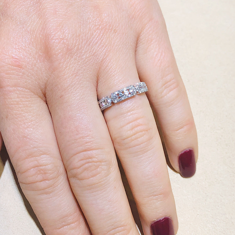 14Kt White Gold Diamond Ring