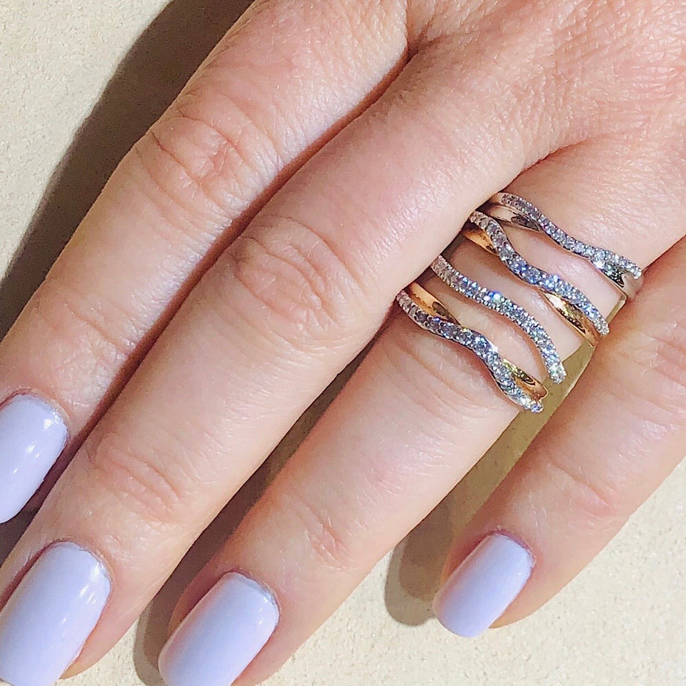 14Kt Two Tone Gold Diamond Ring