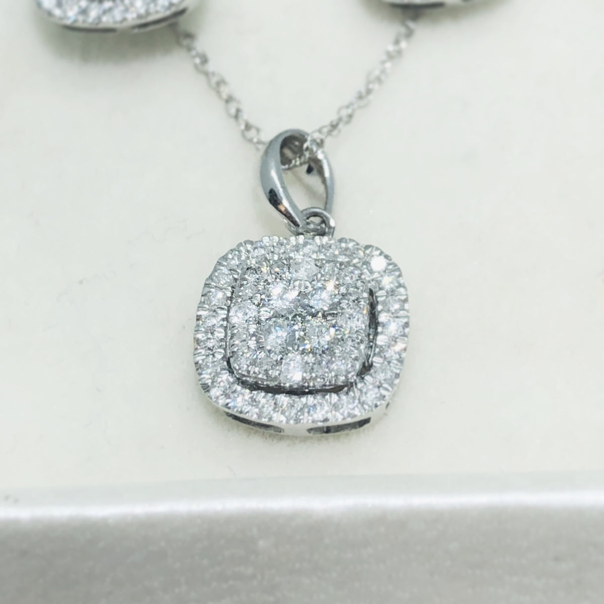 Diamond Earrings & Pendant Set