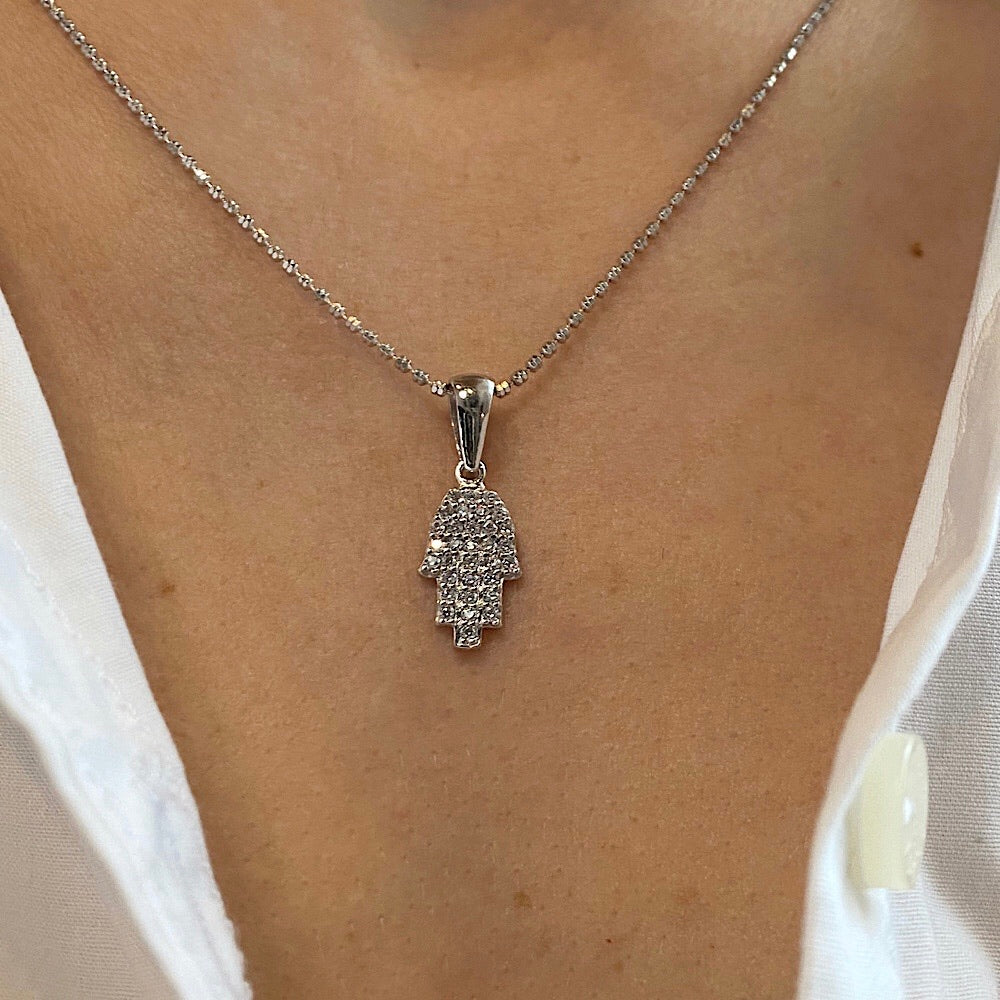 Sterling Silver Hand of God Hamsa Pendant
