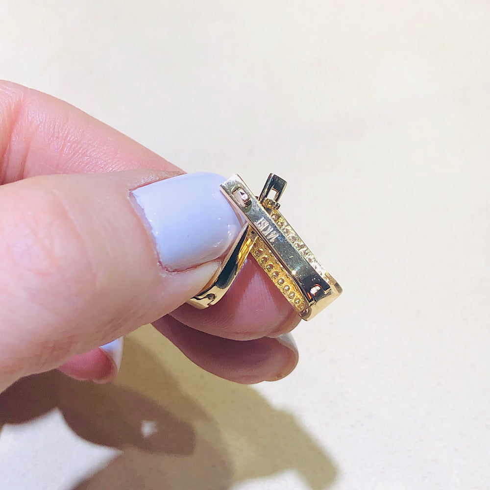 14 Kt Yellow Gold Earrings