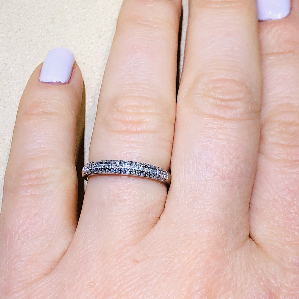 10Kt Rose Gold Diamond Wedding Band 0.15 CTW