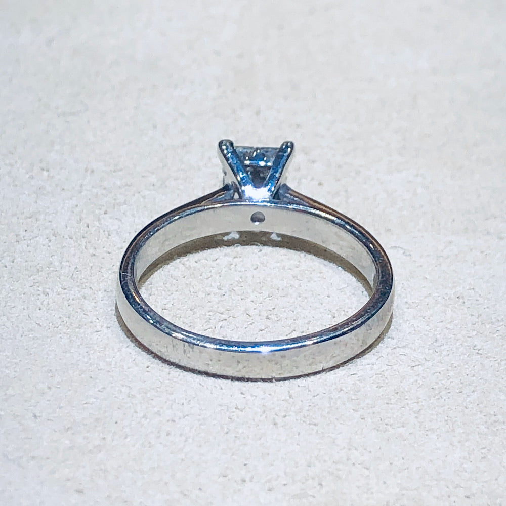 1/2 Ctw Princess Cut Engagement Ring