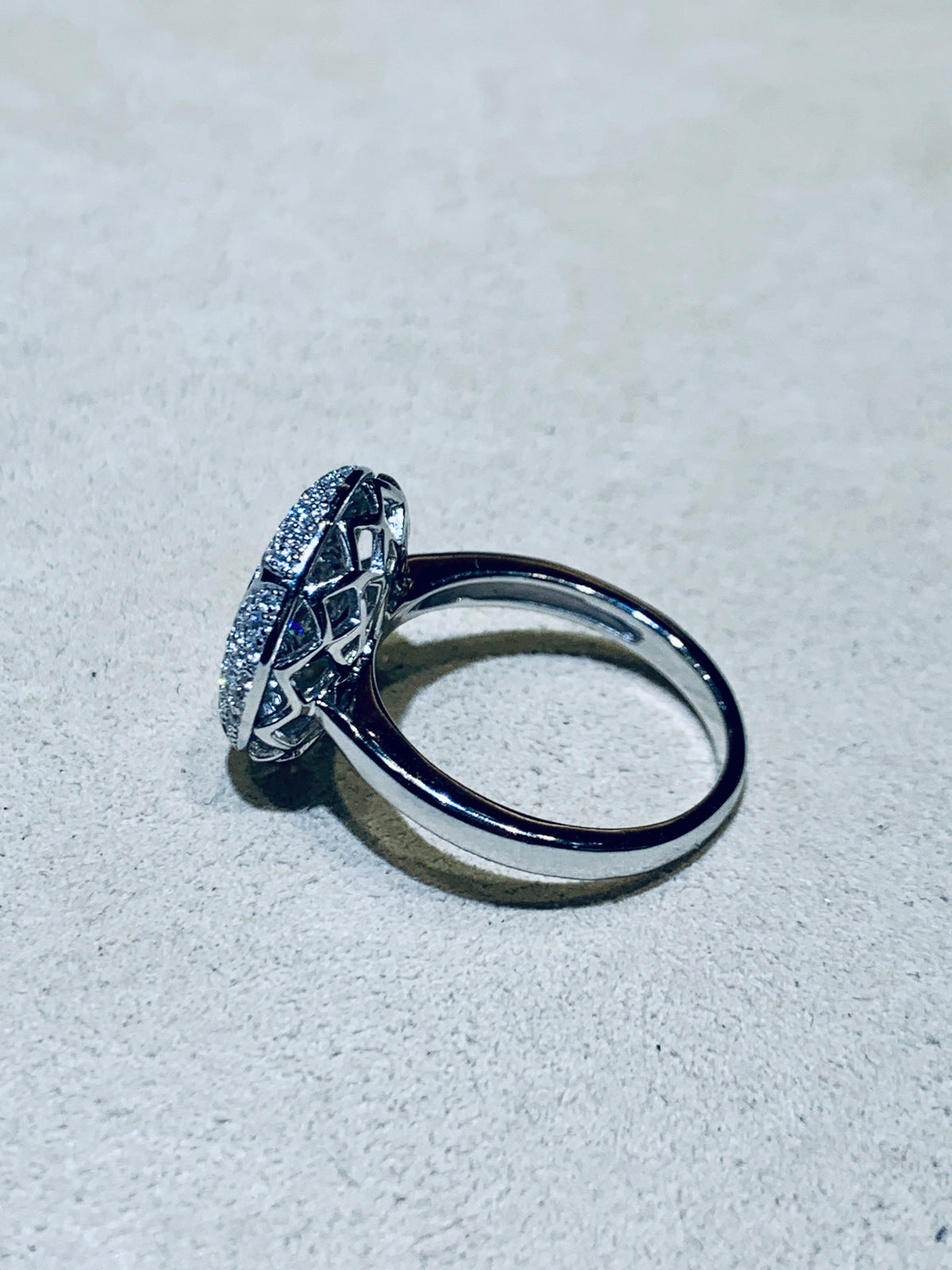 "Dancing Dangling Diamonds" Ring