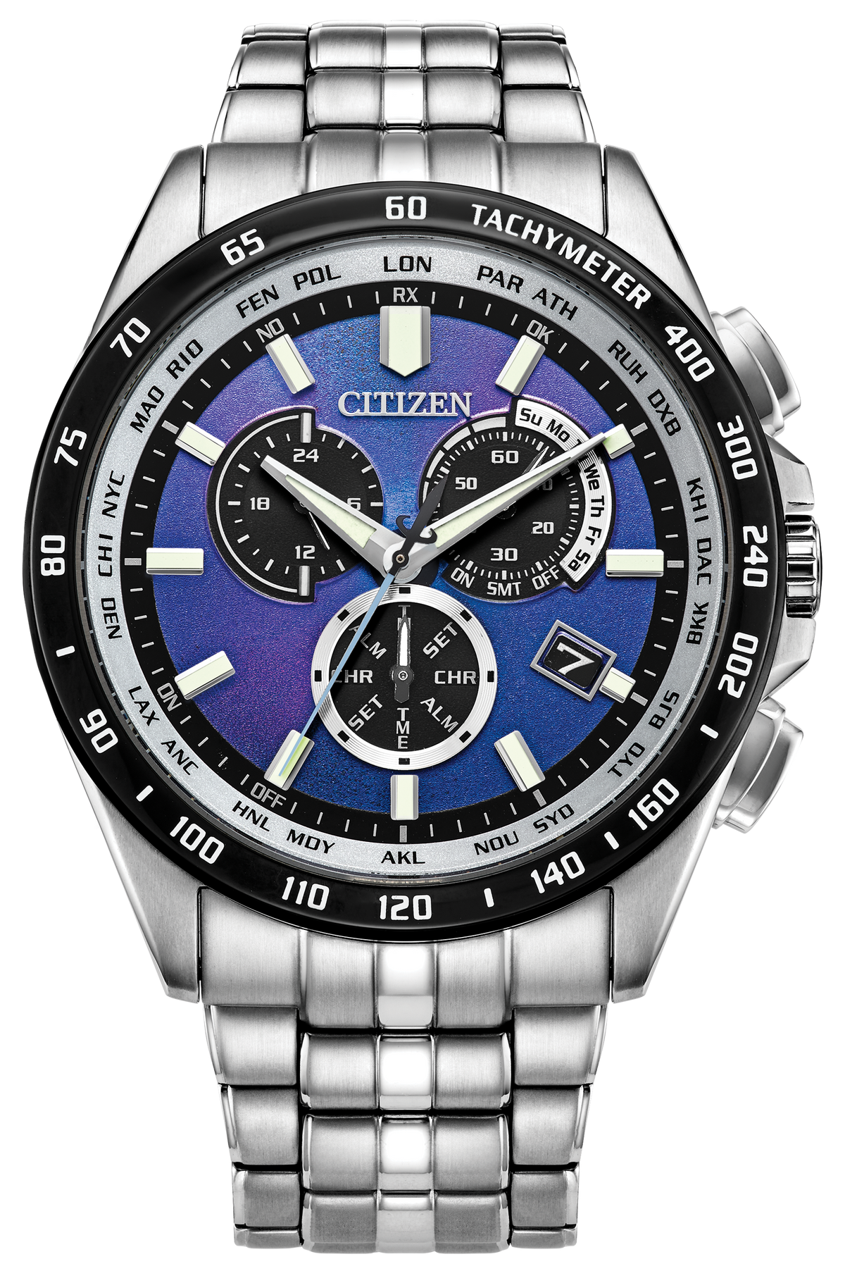 MEN ECO WR100 SS BRAC BLUE