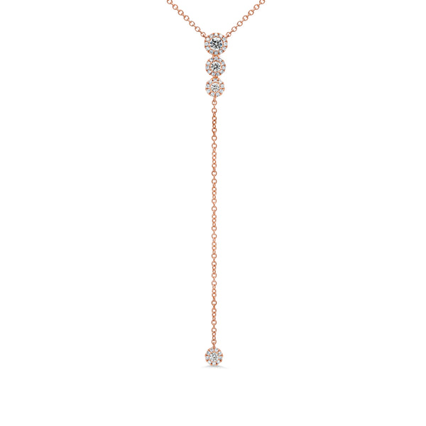 Diamond & Rose Gold Necklace