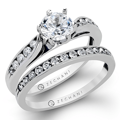 the奥歯's フルセット Zeghani Classic Beauty Wedding Set ZR398 | Hawthorn Mall