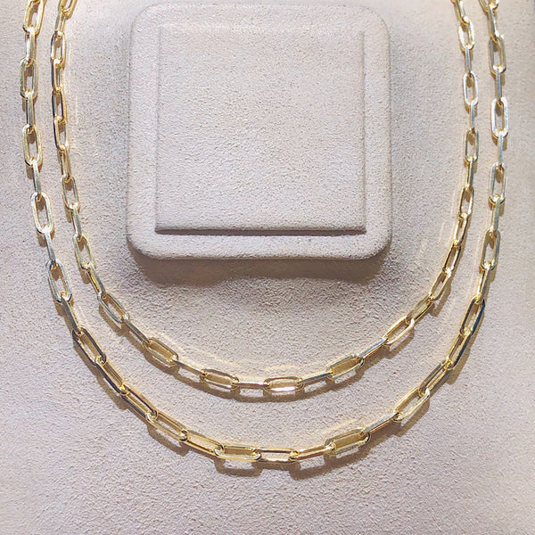 Paper Clip necklace 3.6mm