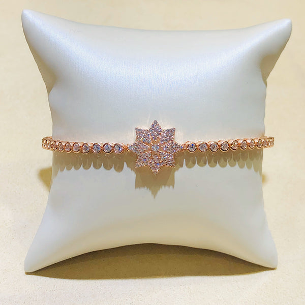 Bolo Design Bracelet With Swarovski Crystals