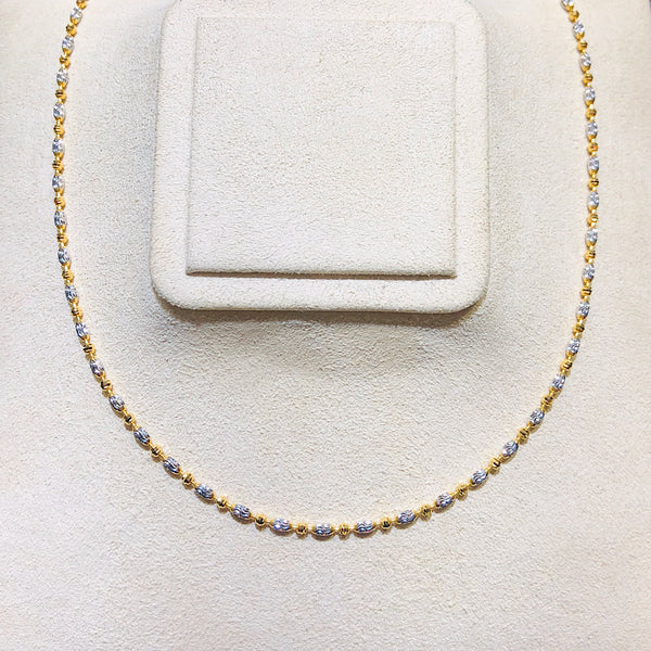 14Kt Two Tone Gold Necklace